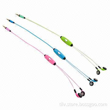 Bestselling lighting earphone for Windows phone/light up cable, with mic